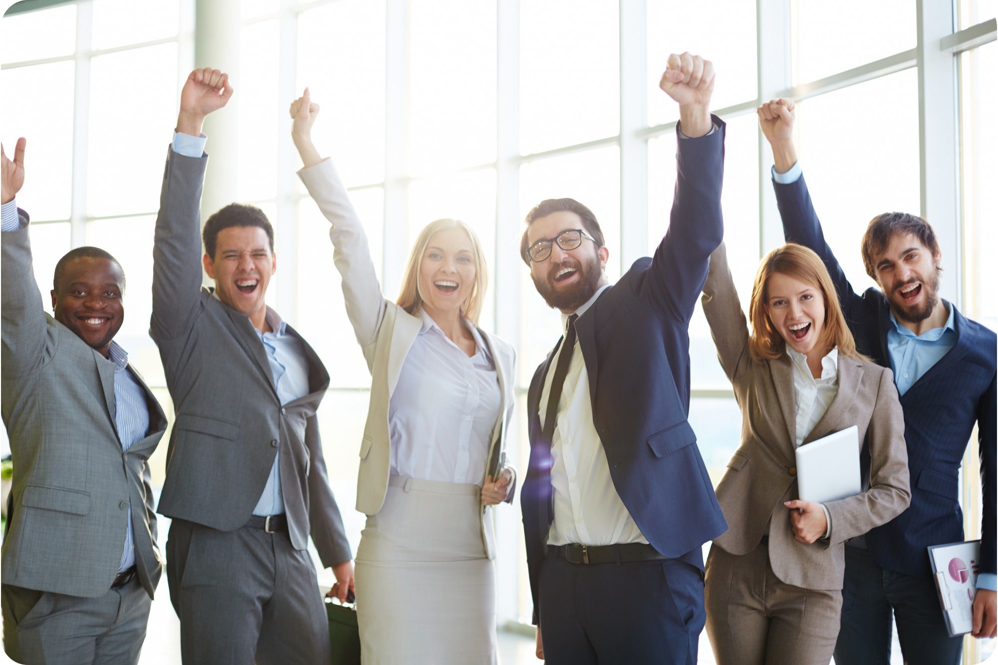 Team celebrating success